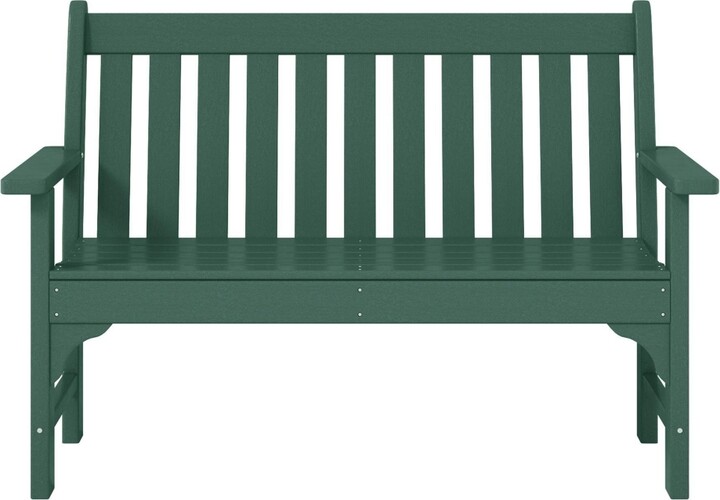 WestinTrends Outdoor 2-Person All-Weather Hdpe Front Porch Garden Bench