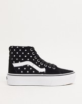 Thumbnail for your product : Vans SK8-Hi Platform 2.0 suede trainers in polka dot