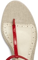 Thumbnail for your product : Brooks Brothers Patent Kidskin T-Strap Sandal