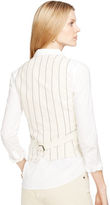 Thumbnail for your product : Lauren Ralph Lauren Ralph Pinstriped Cotton Vest