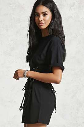 Forever 21 Contemporary Lace-Up Tunic
