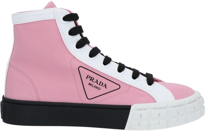 prada pink high tops