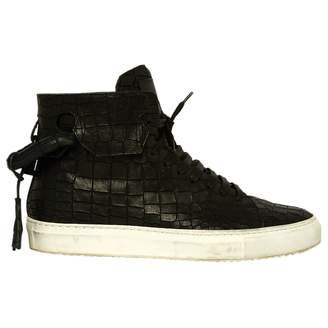 Buscemi Leather High Top Trainers.