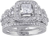Thumbnail for your product : Affinity Diamond Jewelry Affinity 14K 1.25 cttw Princess-Cut Diamond Ring Set