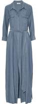 Thumbnail for your product : L'Agence Belted Chambray Shirt Maxi Dress