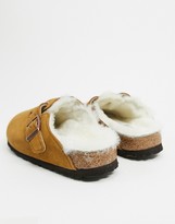 Thumbnail for your product : Birkenstock Boston clogs in mink with fur lining