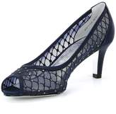Thumbnail for your product : Adrianna Papell Jamie Jeweled Mesh Peep-Toe Pumps