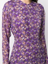 Thumbnail for your product : Victoria Beckham Floral-Print Midi Dress