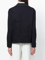 Thumbnail for your product : Cédric Charlier contrast piped trim blazer