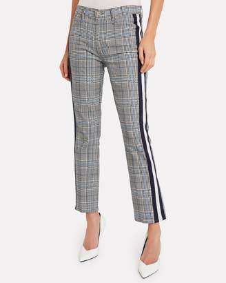 Mother The Insider Plaid Ankle Jeans