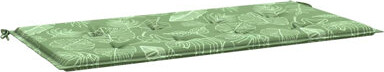 Patio Bench Cushion Leaf Pattern 19.7X1.6" Oxford Fabric