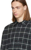 Thumbnail for your product : Balenciaga Green and Black Check Flannel Shirt