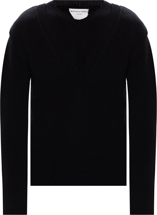 定価22万】ボッテガヴェネタ CREW-NECK SWEATER ネロ M 【公式通販】