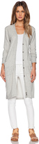 Thumbnail for your product : James Perse Long Fleece Cardigan