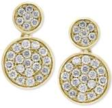Thumbnail for your product : Effy Diamond Cluster Drop Earrings (3/4 ct. t.w.) in 14k Gold