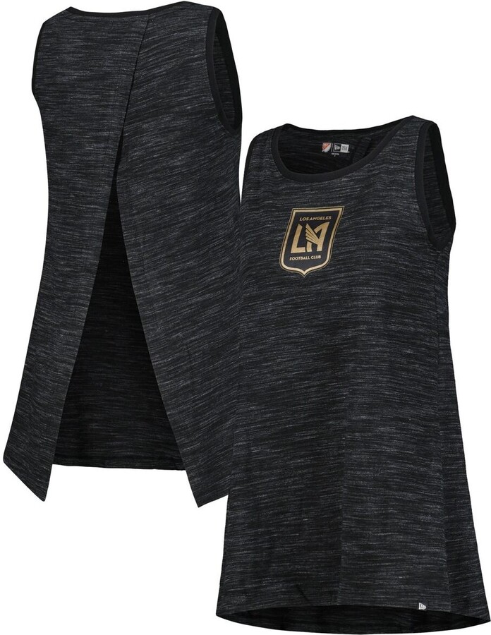5th & Ocean Women's Black Lafc Athletic Cross Back Tank Top