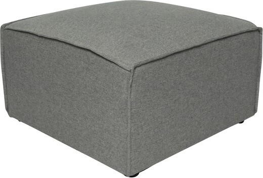Emma and Oliver EmmaandOliverModularOttomanFootrestinDarkGray