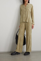 Thumbnail for your product : Anine Bing Aspen Printed Georgette Shirt
