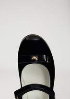 Thumbnail for your product : Armani Junior Patent Ballet Flats With Bow