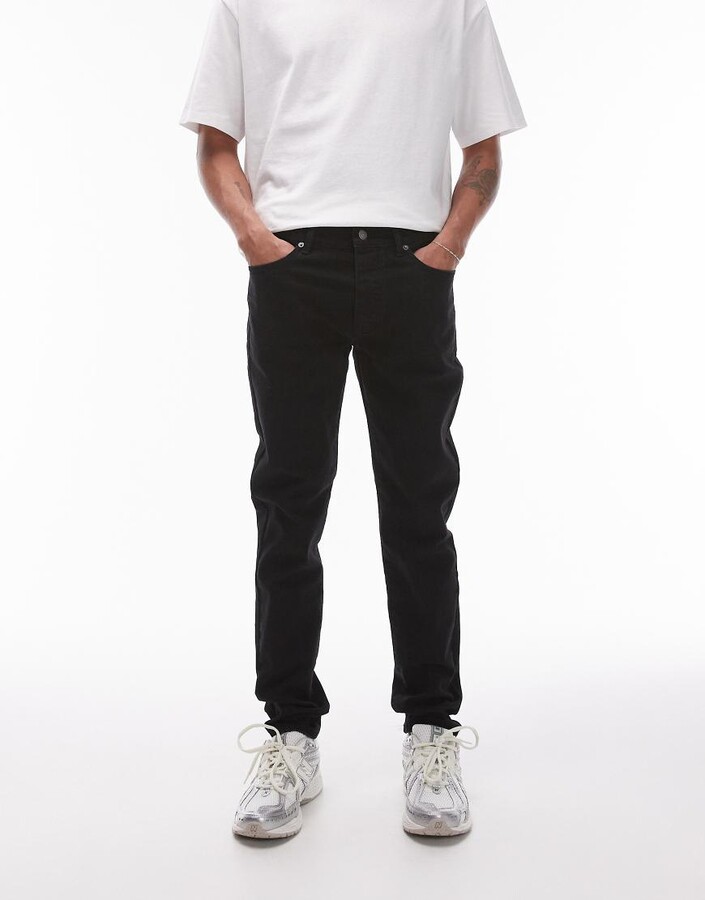 Topman skinny jeans in black