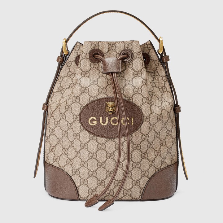 Gucci GG Neo Vintage Drawstring Backpack Red