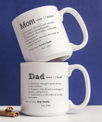 Cathy's Concepts Parent Definition Personalized Coffee Mug - Set of Two