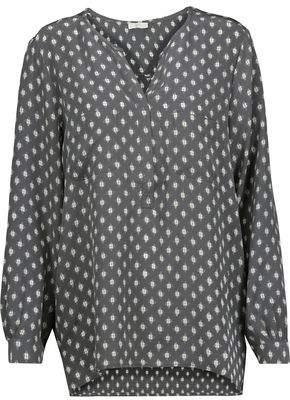 Joie Nepal Printed Washed-Silk Top