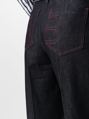 Victoria Beckham High-Waisted Patch Pocket Jeans