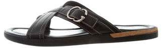 Gucci Leather Slide Sandals