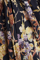 Thumbnail for your product : Zimmermann Cold-shoulder Floral-print Stretch-silk Midi Dress