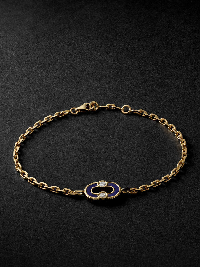 Viltier Magnetic Recycled-Gold Multi-Stone Bracelet