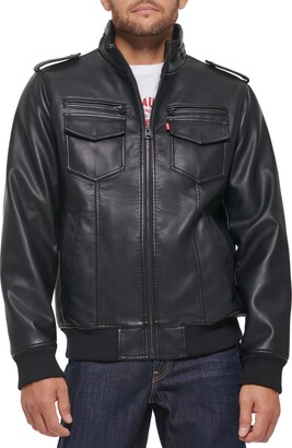 Levi's Men's Black Leather & Suede Jackets | ShopStyle
