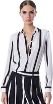Thumbnail for your product : Alice + Olivia Willa Placket Top