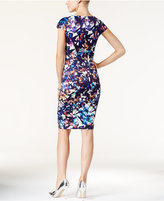 Thumbnail for your product : Betsey Johnson Printed Scuba Sheath Dress