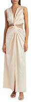 Thumbnail for your product : Marina Moscone Sleeveless Twist Satin Gown