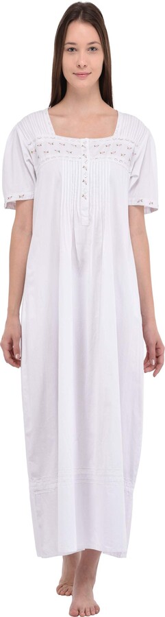 button front nightdress