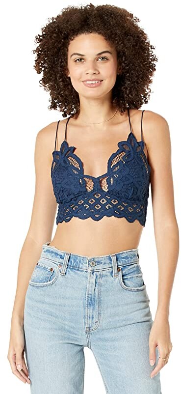 Free People Navy Lace | Shop The Largest Collection | ShopStyle
