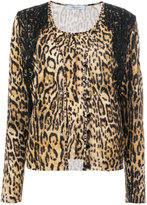 Blumarine - leopard print cardigan