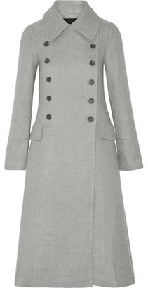 Co Double-Breasted Wool And Silk-Blend Coat