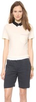 Thumbnail for your product : Band Of Outsiders Knit Top with Shirt Collar