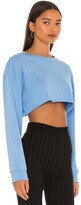 Thumbnail for your product : Adam Selman Sport Cropped Long Sleeve Tee