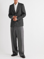 Thumbnail for your product : Gucci Faille-Trimmed Logo-Jacquard Wool And Silk-Blend Tuxedo Jacket
