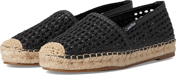 Calvin Klein Presley Women's Sandals Black : 9 M Leather/Rubber