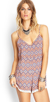 Thumbnail for your product : Forever 21 Abstract Zigzag Romper