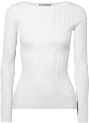Vince Ribbed Stretch-knit Top