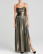 Thumbnail for your product : Aqua Sweetheart Neck Spaghetti Strap Illusion Inset Metallic Gown - Bloomingdale's Exclusive