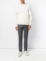Thumbnail for your product : MAISON KITSUNÉ textured detail hoodie