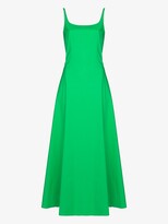 Thumbnail for your product : Molly Goddard Green Hilary A-Line Maxi Dress