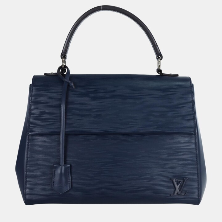 Louis Vuitton Navy Blue Epi Cluny MM Shoulder Bag