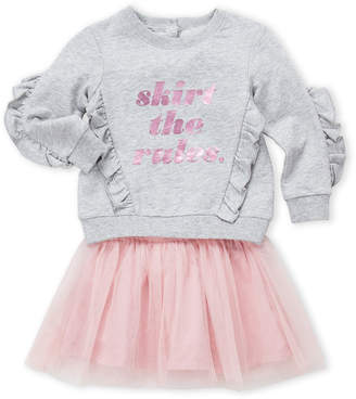 Kate Spade Newborn/Infant Girls) Two-Piece Skirt the Rules Sweatshirt & Skirt Set